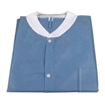 Disposable Lab Coat, 4X-Large, 10Pk,  Blue