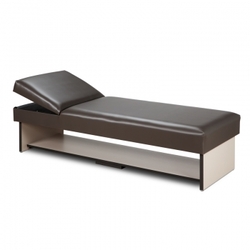 Panel Leg Couch with Full Shelf & Adj. Wedge - Panel Leg Couch with Full Shelf w/Adj. Flat Foam Headrest