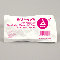 IV Start Kit w/ Tegaderm? & PVC Gloves EACH