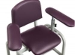 H Series, Padded, Blood Drawing Chair with Padded Arms - 662 Upholstered, Padded, Rotating, Straight Arm(s)