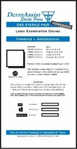 DermAssist Sterile LP L, 50 Pairs/Box