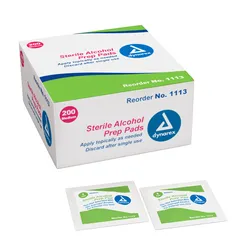 Alcohol Prep Pad, Medium, Sterile, 200/bx