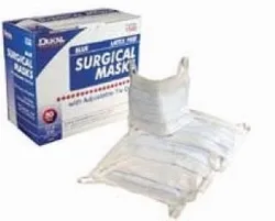 Procedure Mask w/ Tie-3ply Pleated, 50/Bx