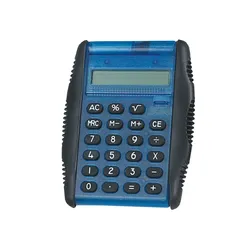 Pocket Calculator, Flip Top 3 x 3 3/4 Blue, EA