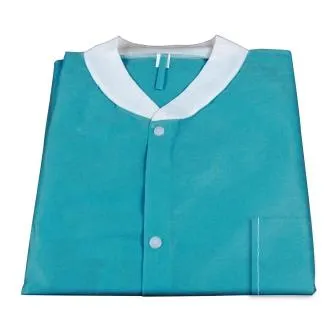 Disposable Lab Coat, 2X-Large, 10Pk,  Teal Green