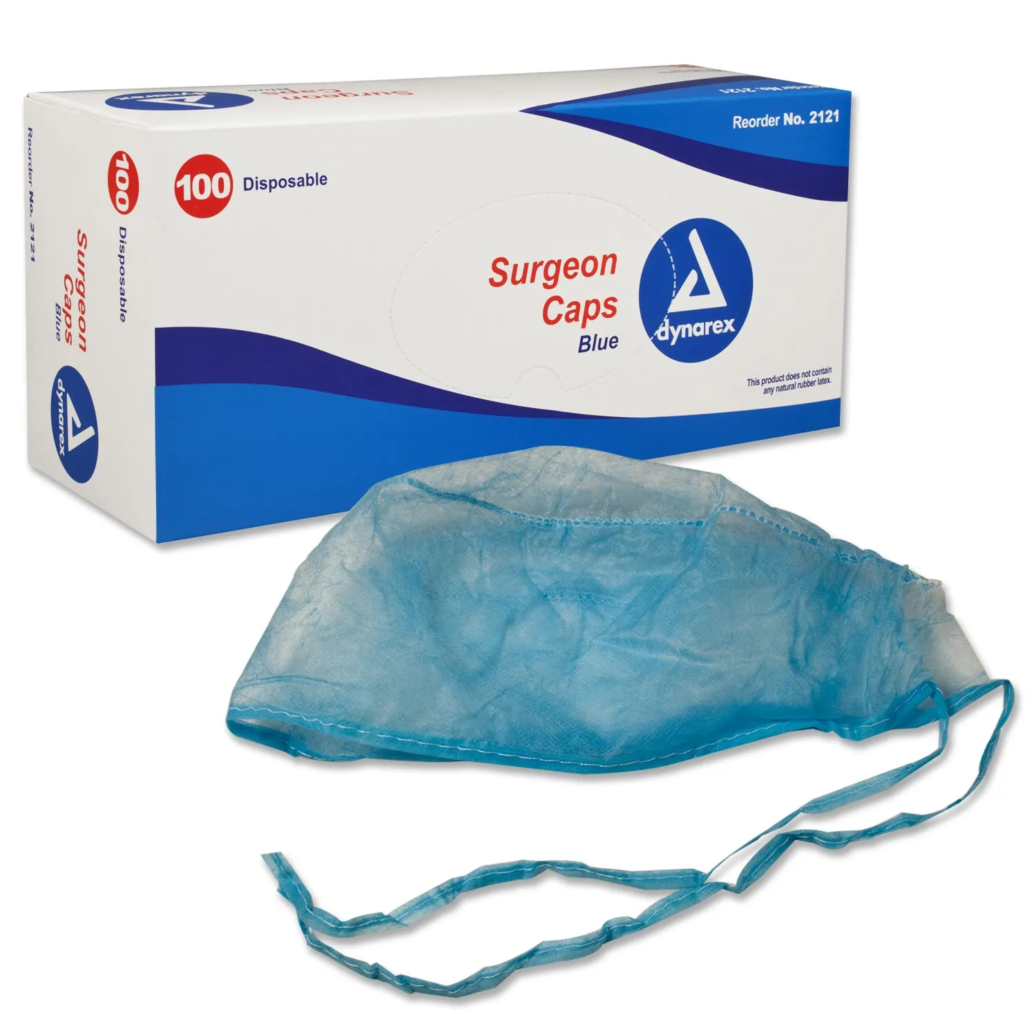 Surgeon Cap O.R. Blue, 100/Bx