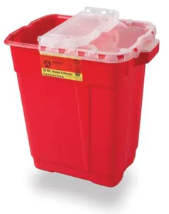 BD 9 Gallon Extra Large Collector, HingedTop, Red