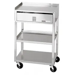 Stainless Steel Carts 2-Level & Drawer