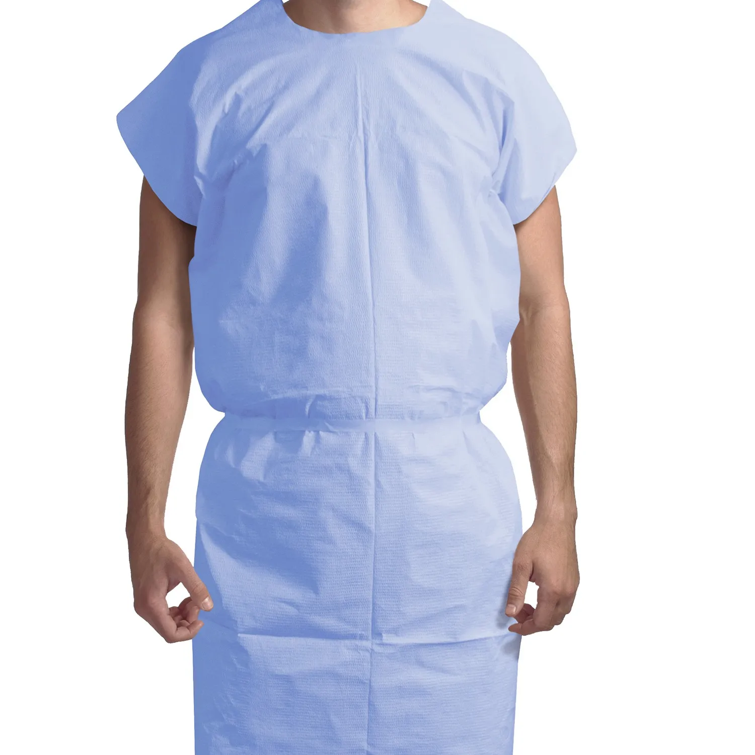 Exam Gown, 3-Ply T/P/T Universal Blue, 100/Cs