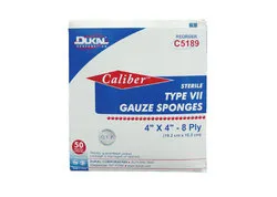 Caliberâ„¢ Type VII Gauze, Non-Sterile, 4 x 4, 8-ply, 200/Bg