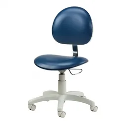 5-Leg Pneumatic Stool w/Contour Base & w/D-Shaped Backrest