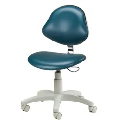 5-Leg Pneumatic Stool w/Contour Base & w/Lumbar Backrest