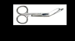 Clip-on Bandage Scissors, Stainless Steel, 5 1/2