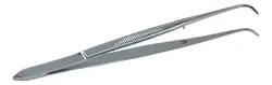 Eye Dressing Forcep, Full Curved, SS, 4