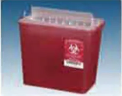 4Qt Horizontal Entry Container, Red, EA