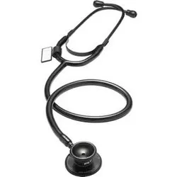 MDFÂ® Dual Head Lightweight Stethoscope, All Black