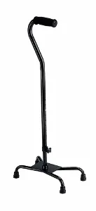 Quad Cane, Aluminum Small Base, Black