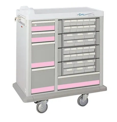 Patient Bin Medication Cart Full Sized 40 Bin Max