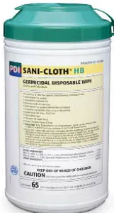 SANI-CLOTH HB  LARGE WIPES (6 x 6.75), 160/Cn, EA