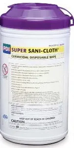 SUPER SANI-CLOTH  LARGE WIPES (6 x 6.75), 160/Cn, EA