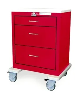 3 Drawer Crash Cart--Steel